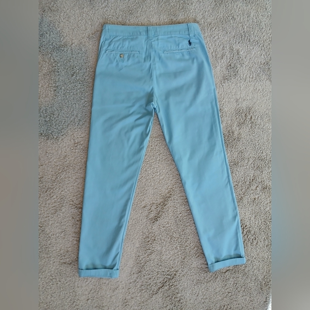 Ralph Lauren Polo Blue Teal Cotton Straight Leg Chino Pants Size 2 - Picture 6 of 9